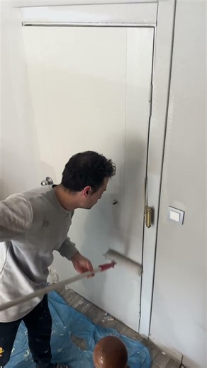 Kapı boyama Amerikan panel #renovation #art #paint #repair #boya #kapi #tadilat #küvet #renk #dekor