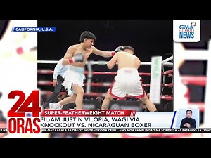 Fil-Am Justin Viloria, wagi via knockout vs. Nicaraguan boxer | 24 Oras