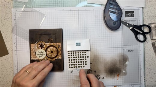 Welcome to this week's Online Class featuring the GEARS & TEXTURES Bundle. You can earn this class for FREE as my Thank You for placing a qualifying order by Sunday - February 22, 2026 - orders of $50 or more (before shipping & tax and after stampin' rewards and bonus days coupons) will get you the class kit and also a full detailed PDF tutorial. -orders over $60 (before shipping & tax and after stampin' rewards and bonus days coupons) will get you all the above PLUS a FREE pack of Embellishment