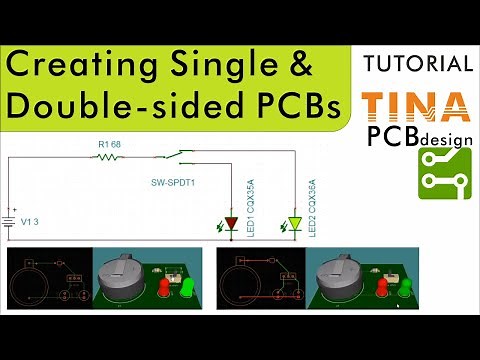 Creating Single and Double-sided PCBs in TINA