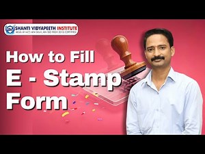 How to fill E - Stamp Form (Step by Step) Guide 2024 | e-stamp | e-stamp paper ka form kaise bhare ?