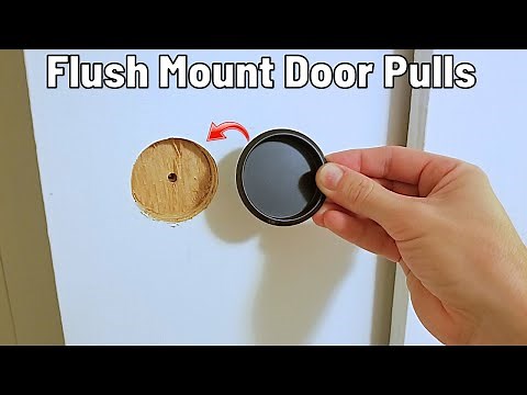 How To Install Flush Mount Door Handle Pulls on Sliding Doors