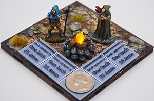 Miniature 1" Campfire With Flickering LED Light Flame for Dungeons and Dragons - Etsy