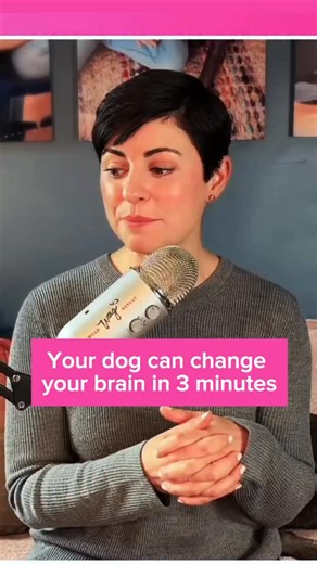 Researchers measured brain waves of 30 healthy Gen Z’s and Millennials while they spent 3 minutes doing different activities with a dog like walking, playing, petting, photographing, feeding or grooming. Here’s what they found: ✨ Walking or playing for 3 minutes: Brain patterns linked with relaxation shot up! ✨ Grooming or massaging for 3 minutes: People became more focused while their stress dropped! ✨ Every dog activity: Lower negative mood calmer nervous system. Basically… your dog can shift 