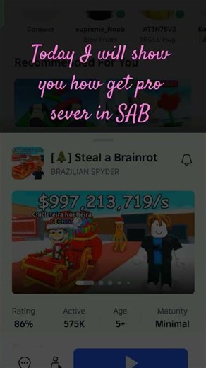 today I will show you how to get Pro server in sab#gaming