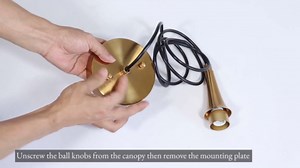 KSANA 9'' Pendant Lights Kitchen Island, 1-Light Black and Gold Brass Kitchen Pendant Lighting Over Island, 9 Inch Modern Metal Pendant Light Fixtures