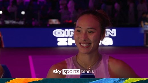Qinwen Zheng: WTA Finals atmosphere 'unbelievable'
