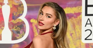 The Brit Awards Red Carpet looks - including Zara McDermott's lacy number