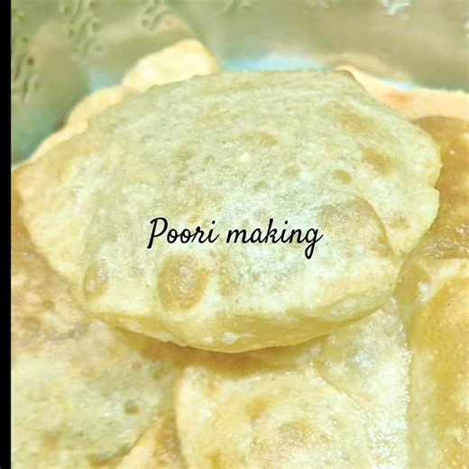 How to make a soft and puffy poori #shorts #food #poori