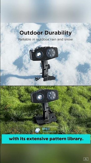 🎄 Govee Christmas Snowflake Projector – Waterproof Outdoor Light Show