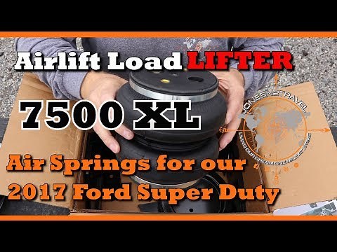 AIRLIFT LOAD LIFTER 7500XL AIRBAG INSTALL ON OUR 2017 FORD SUPER DUTY | RV LIVING