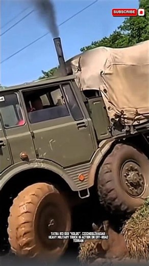 Tatra 813 8x8 "Kolos," a Czechoslovakian heavy-duty truck in action off-road #trukmania #offroad
