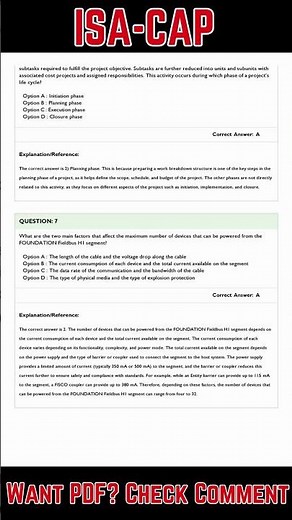 Practice Test - ISA Certified Automation Professional (CAP) ISA-CAP Exam Questions