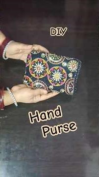 Hand Purse Embroidery| Beautiful Purse| #trending #diy #purse #handpurse #explorepage #stitching