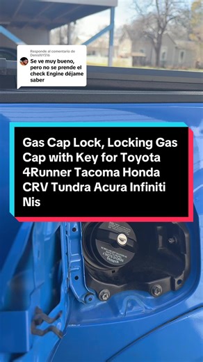 Respuesta a @DenisNY516 Gas Cap Lock, Locking Gas Cap with Key for Toyota 4Runner Tacoma Honda CRV Tundra Acura Infiniti Nissan Buick Cadillac GMC Chevy, Fuel Tank Caps Automotive Replacement 77300-47020 10504 #cup #gas #truck #toyota #nissan