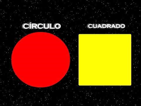 Las figuras geométricas - círculo y cuadrado