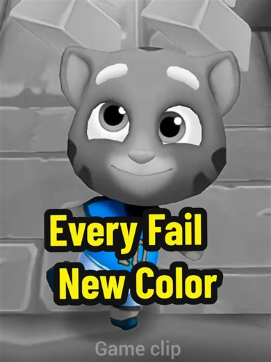 Every Fail Changes Color in Talking Tom Gold Run!