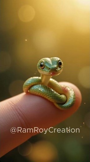 Cutest Tiny Snake Ever! | Funny Mini Snake Moments | Viral Cute Animal Video | YouTube Shorts