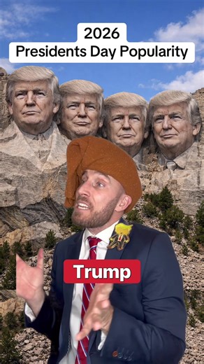 The least popular president of all time (all comparisons are statistically accurate) #presidentsday #latestnews