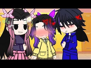 I already put that in my mouth||Kimetsu Academy AU||GiyuShino||meme/trend||Gacha Club