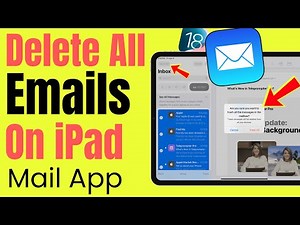 How to Delete All iPad Emails at Once in iPadOS 26,18 Update (2026)