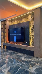 COZY VIBES ONLY! Transform your living room into a winter wonderland with our stunning TV wall unit featuring a fireplace! From movie nights to cozy gatherings, this unit is the perfect centerpiece for any home. #CozyVibes #FireplaceGoals #TVWallUnit #HomeDecorInspo #LivingRoomGoals #WinterVibes #HomeSweetHome #FurnitureGoals #InteriorDesign - Cozy living room - TV wall unit with fireplace - Home decor ideas - Winter decor - Fireplace design - Living room inspiration - Home interior design | Sma
