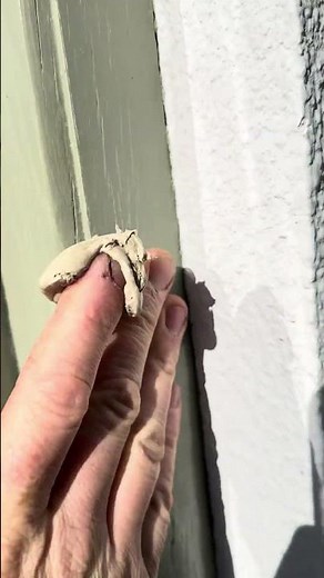 Linseed putty can be used to repair cracks in the wood #restoration #diy