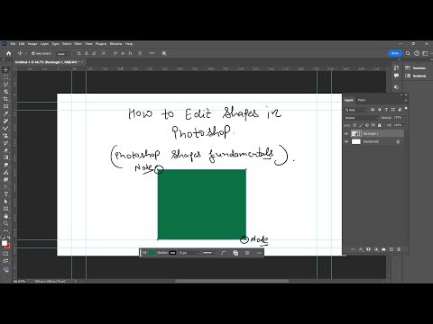 How to make,edit and delete node in photoshop | use of direct selection tool in photoshop