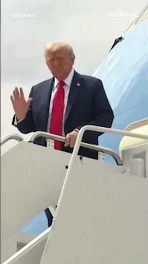 WATCH: Trump arrives in Arizona to attend Kirk's memorial