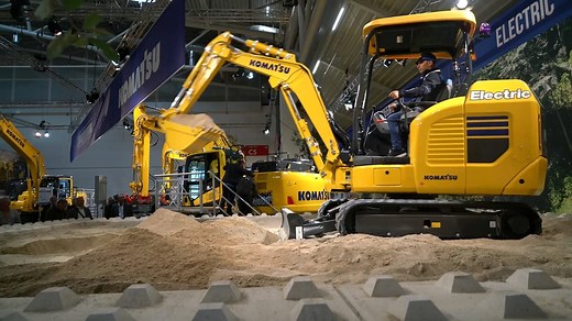 950 reactions · 145 shares | Komatsu has developed an electric mini excavator, designed to set the course for next-generation construction equipment. During bauma 2019, the prototype machine is on demo every hour inside the Hall C6. | Komatsu Europe | Facebook