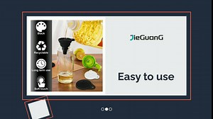 Funnels for Kitchen Use, Collapsible Funnel, 4pcs Silicone Funnel, Food Grade Silicone, Silicone Collapsible Funnels for Filling Bottles/Liquid/Powder Transfer(Black and White)