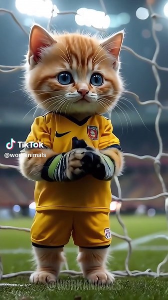 Kitten Soccer Goalie: Cuteness on the Field