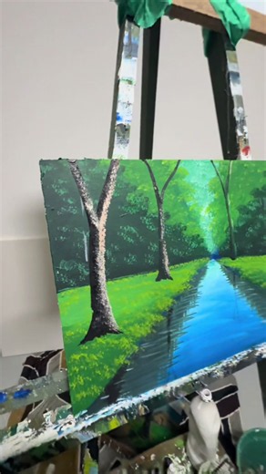 #pintura #rio#mata#floresta#foyur | rio