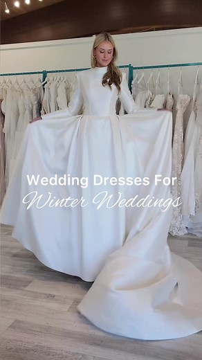 Best Winter Wedding Dresses for Utah Brides