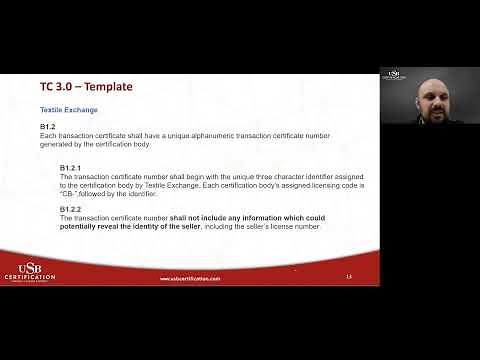 Textile Exhange/GOTS New TC Format and Rules Transition