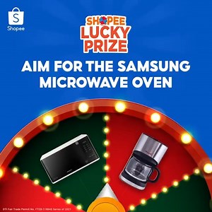 433 reactions · 12 shares | Screenshot and comment kung tama ang nakuha mo  Play Shopee Lucky Prize para sa chance na manalo ka talaga ng Samsung Microwave Oven. Just tap ‘GO’ and spin the wheel to PLAY NOW: https://shopee.ph/m/lucky-prize DTI Fair Trade Permit No. FTEB-118843 Series of 2021 | Shopee | Facebook