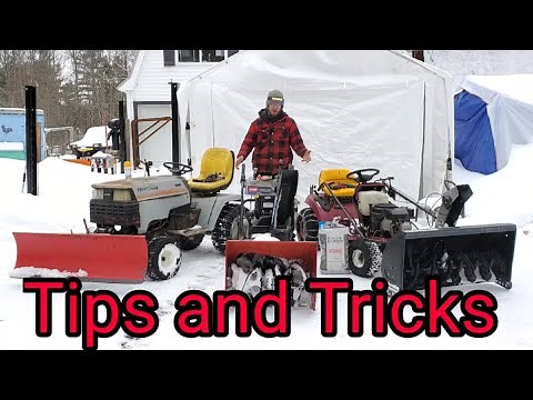 Lawn Tractor Plow and Snow Blower Tips and Tricks