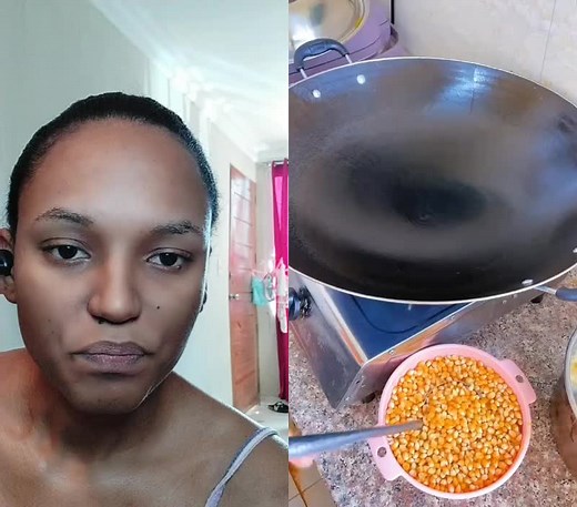 Cooking Corn Kernels in a Wok: Simple Kitchen Technique