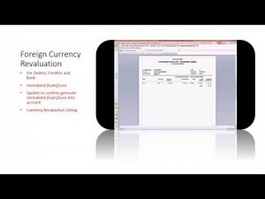 Sage 50 - Foreign currency revaluation