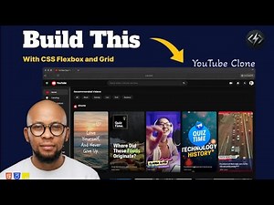Build YouTube Clone with HTML & CSS – Part 1 (CSS Flexbox + CSS Grid Layout 2026) Frontend projects