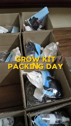 Mushroom Grow Kit Packing Day