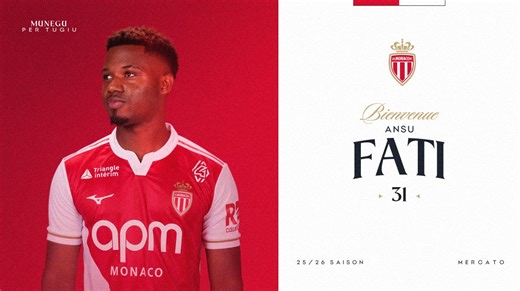 Ansu Fati joins AS Monaco