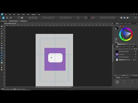 Cut Holes and Shapes in Affinity Designer