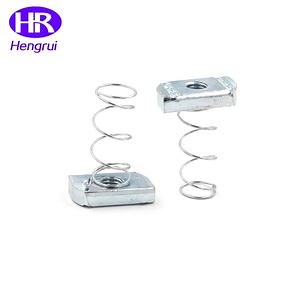 [Hot Item] M10 M12 304 316 Carbon Steel Spring Square Nut Channel Nut Spring Nut