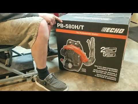 Echo PB-580T Backpack Blower - Unbox and Assemble