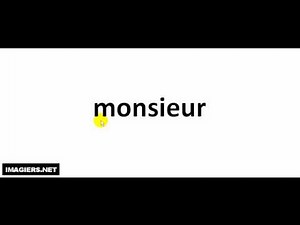 How to pronounce monsieur