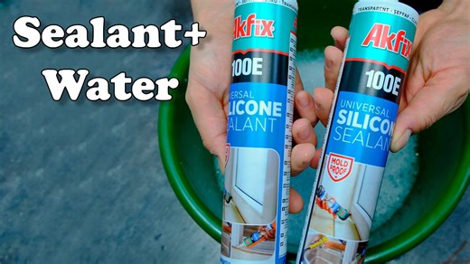 Sealant and water make budget silicone mold