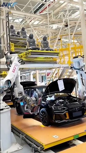 ABB Robot Automated Assembly Automotive Seat Production Line.