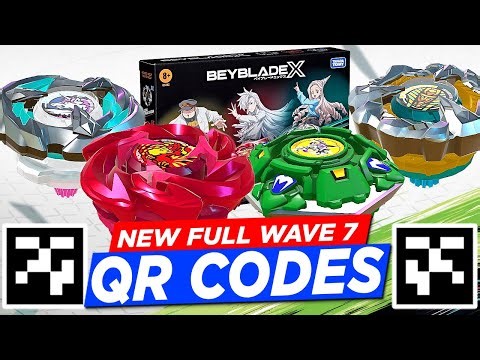 QR RUDDER PHOENIX DRACIEL ALL WAVE 7 QR CODES YGGDRASIL TEAM PACK QR CODE BEYBLADE X APP