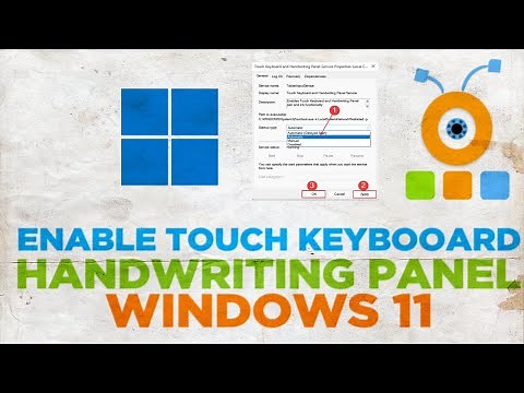 How To Enable Touch Keyboard and Handwriting Panel Service in Windows 11